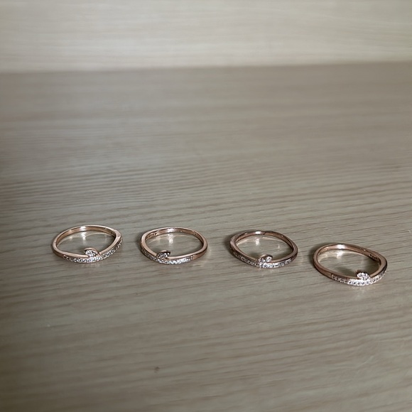 Express Rose Gold Stackable Rings 8 - Picture 4 of 11